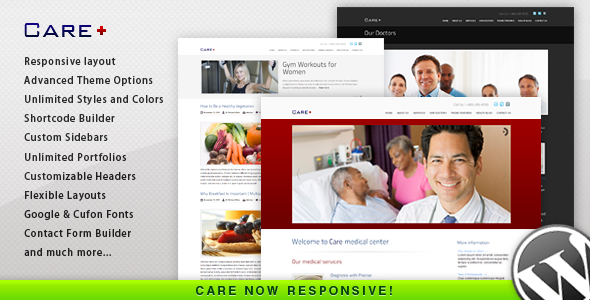 健康医疗wordpress主题：care V3.0