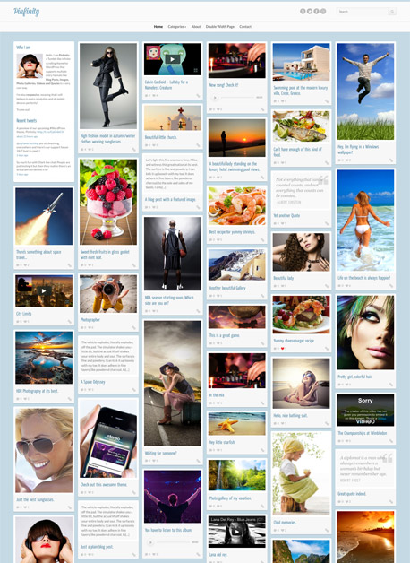 wordpress分享主题Pinfinity V1.5:瀑布流主题
