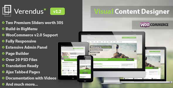 wordpress企业主题Verendus v1.2:专注用户体念