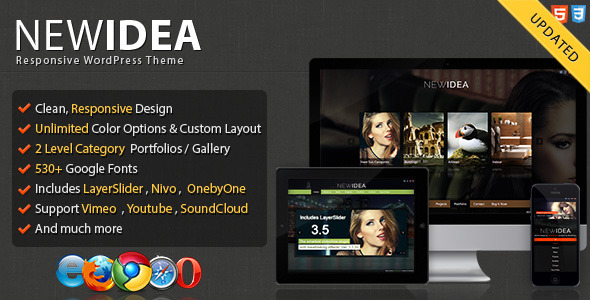 wordpress企业主题newidea v1.1.7:创意主题