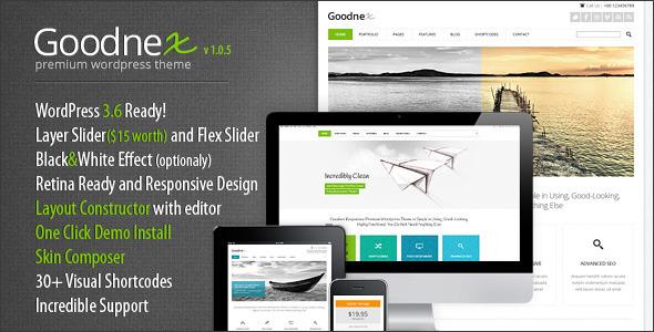 wordpress企业主题Goodnex清爽简洁自适性