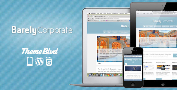 自适性wordpress企业主题Barely Corporate v4.0.0