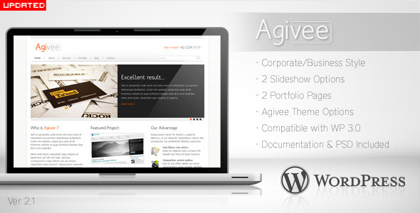 Agivee v2.1-优雅的wordpress企业主题