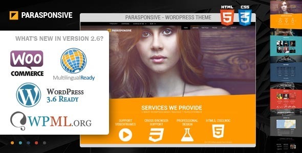 Parasponsive v3.8网店【WooCommerce】WordPress视差主题