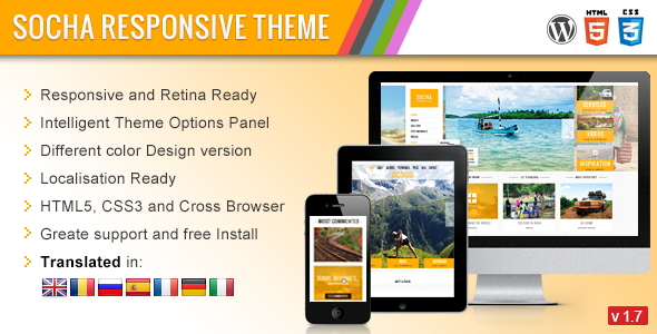 Socha v1.2-自适性的wordpress旅游摄影主题
