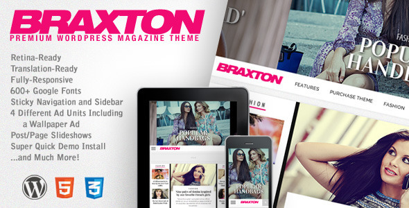 Braxton v1.04-创意的wordpress CMS主题