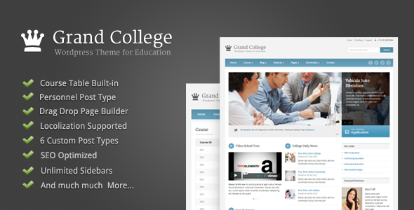 Grand College v1.0.8 – WordPress教育主题