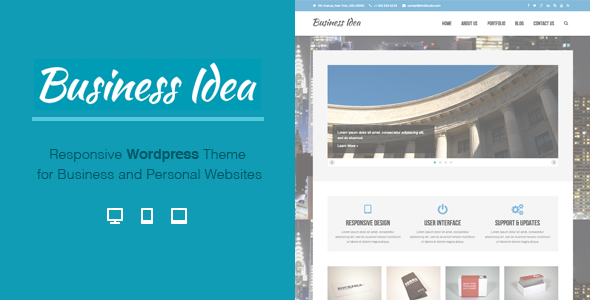Business Idea v.1.2 – 多目的自适性wordpress企业主题