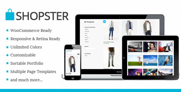Shopster v1.01- 视网膜自适性WooCommerce网店主题
