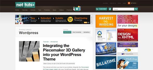 Wordpress tutorials Nettuts 