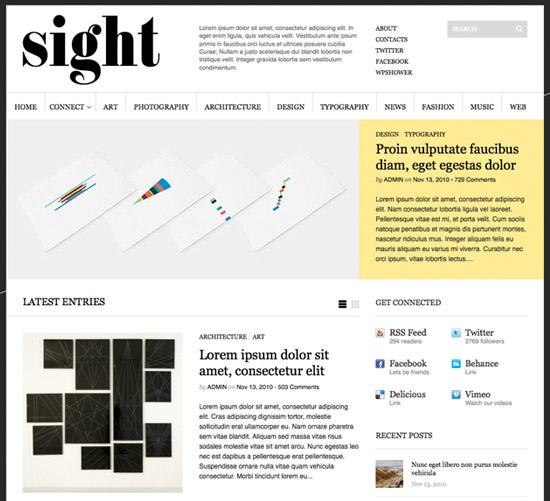 sight 21 Free Premium WordPress Themes to Impress