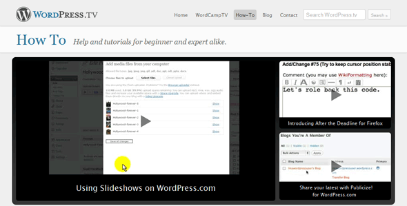 wordpress tuts How ToWordPress.tv  