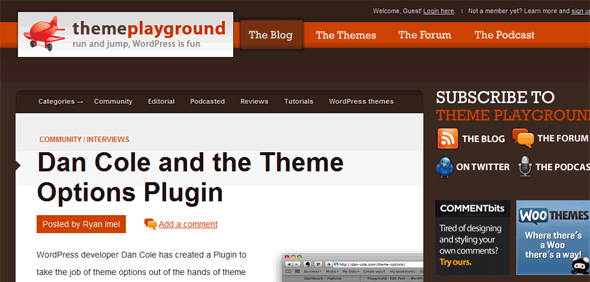 wordpress tuts Theme Playground 