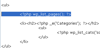 WordPress 主题教程 #6b：页面链接列表