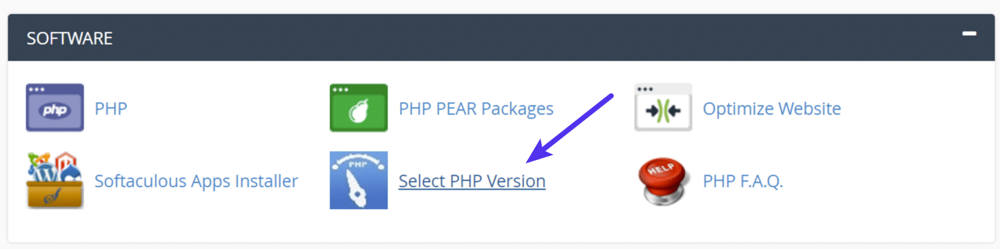 选择PHP版本