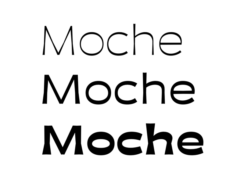 Moche：免费无衬线字体