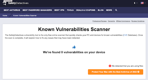 device vulnerability scanner