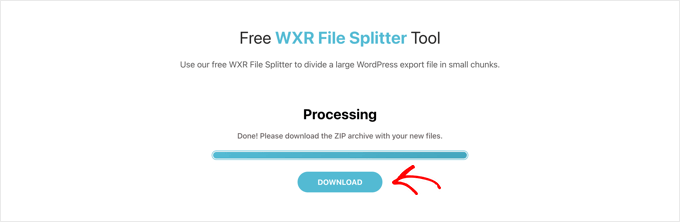 将 Zip 文件中的拆分文件下载到您的计算机