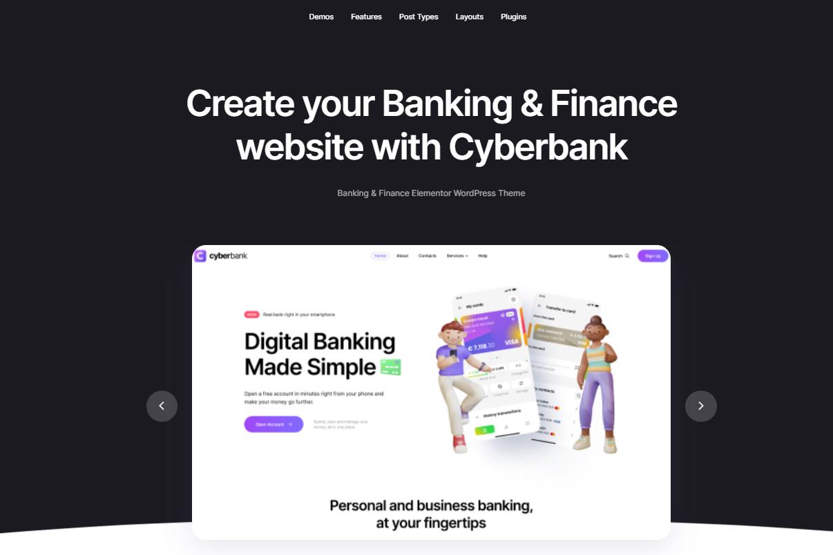 Cyberbank v1.0.1- 商业和金融 WordPress 主题