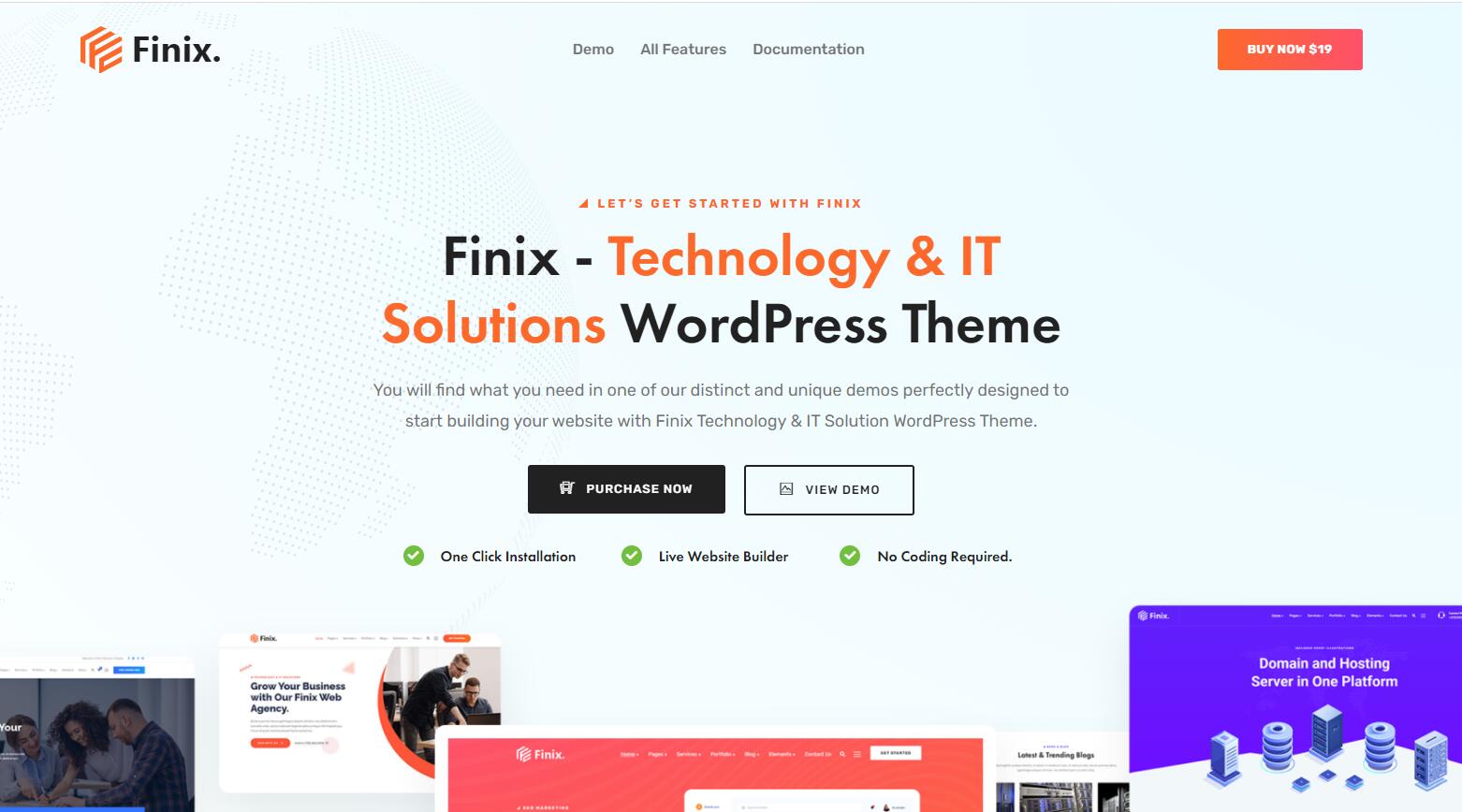 Finix v1.4- 技术和 IT 解决方案 WordPress 主题