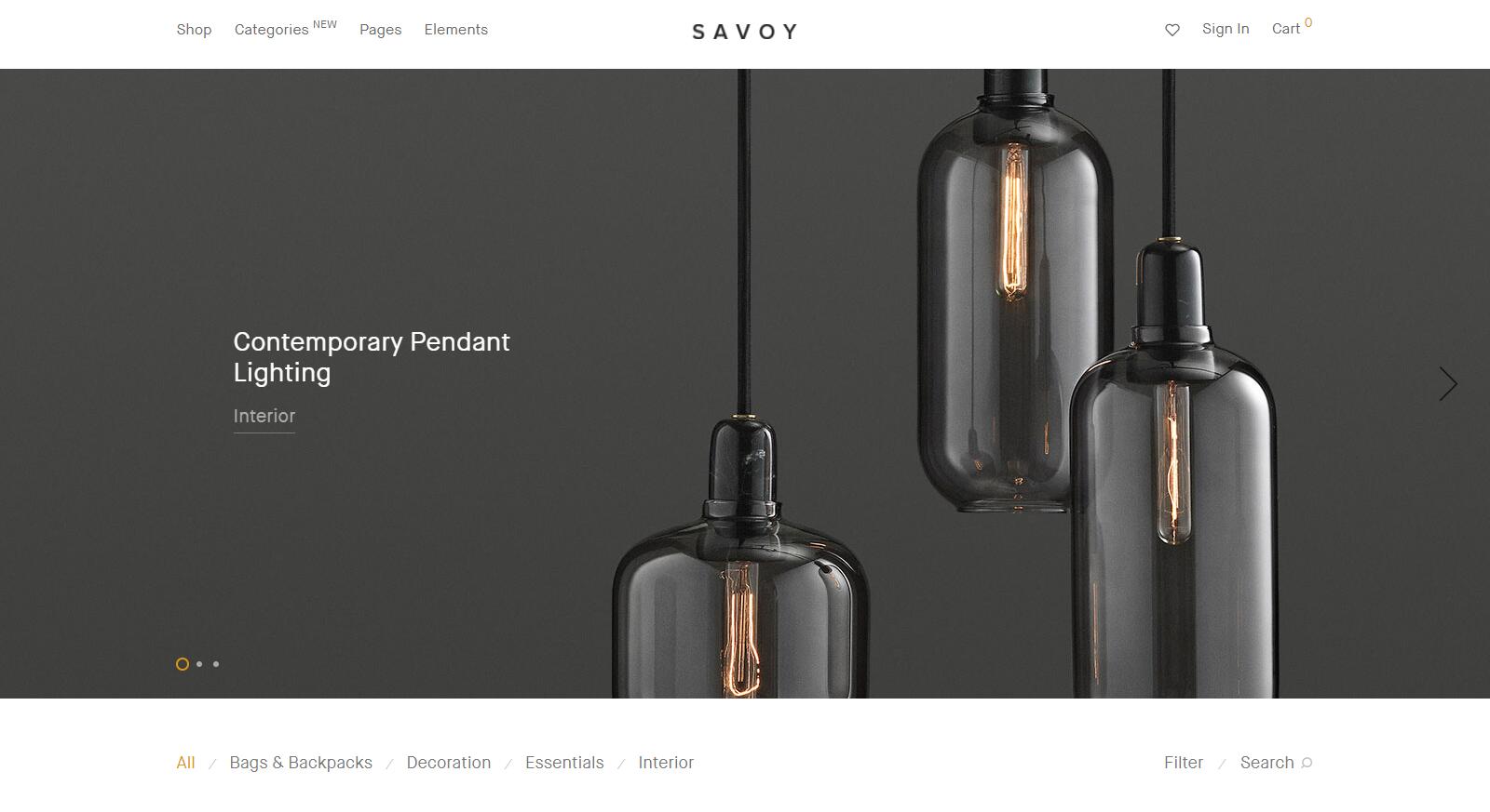 Savoy v2.6.9- 简约风格AJAX WooCommerce商店主题