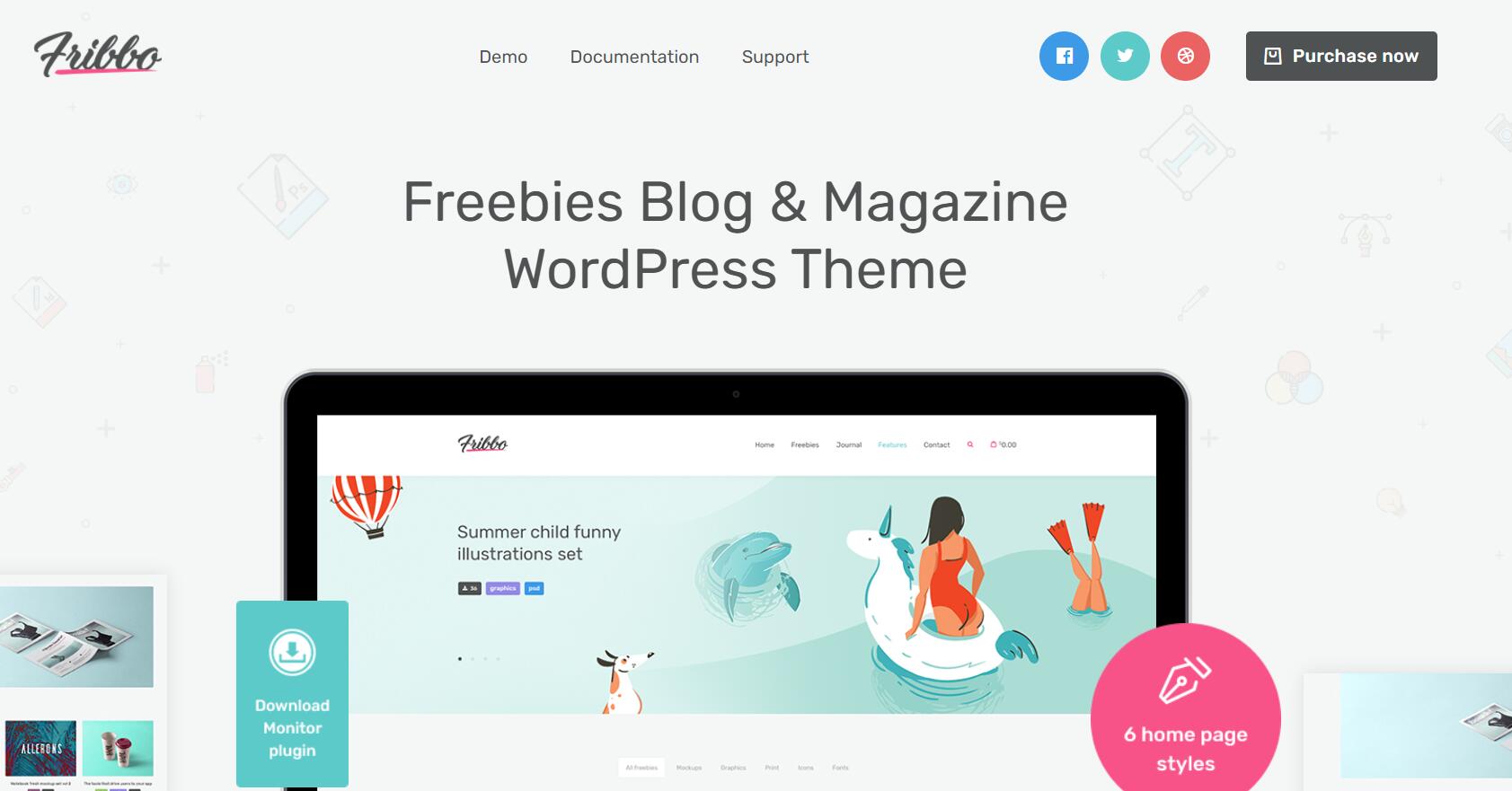 Fribbo v1.0.7-免费赠品博客 WordPress 主题