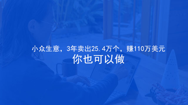 小众生意，3年卖出25.4万个，赚110万美元，你也可以做