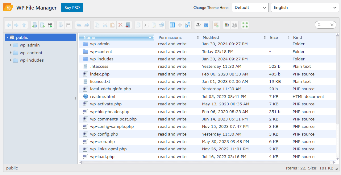 wordpress-files-plugin-access